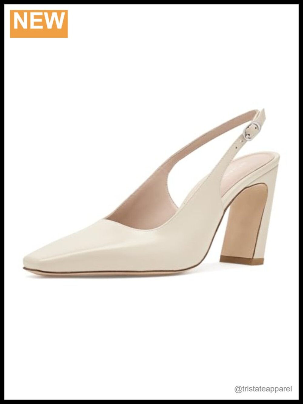 Stuart Weitzman Stassi Slingback 85 Leather Sandal High Heel